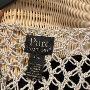 Crochet top/layering piece - 100% cotton; hand crocheted